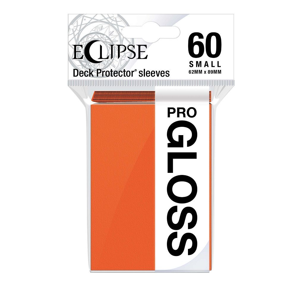 Ultra Pro Eclipse 60ct Small Size Gloss Sleeves Pumpkin Orange (15631) Supplies Ultra Pro   