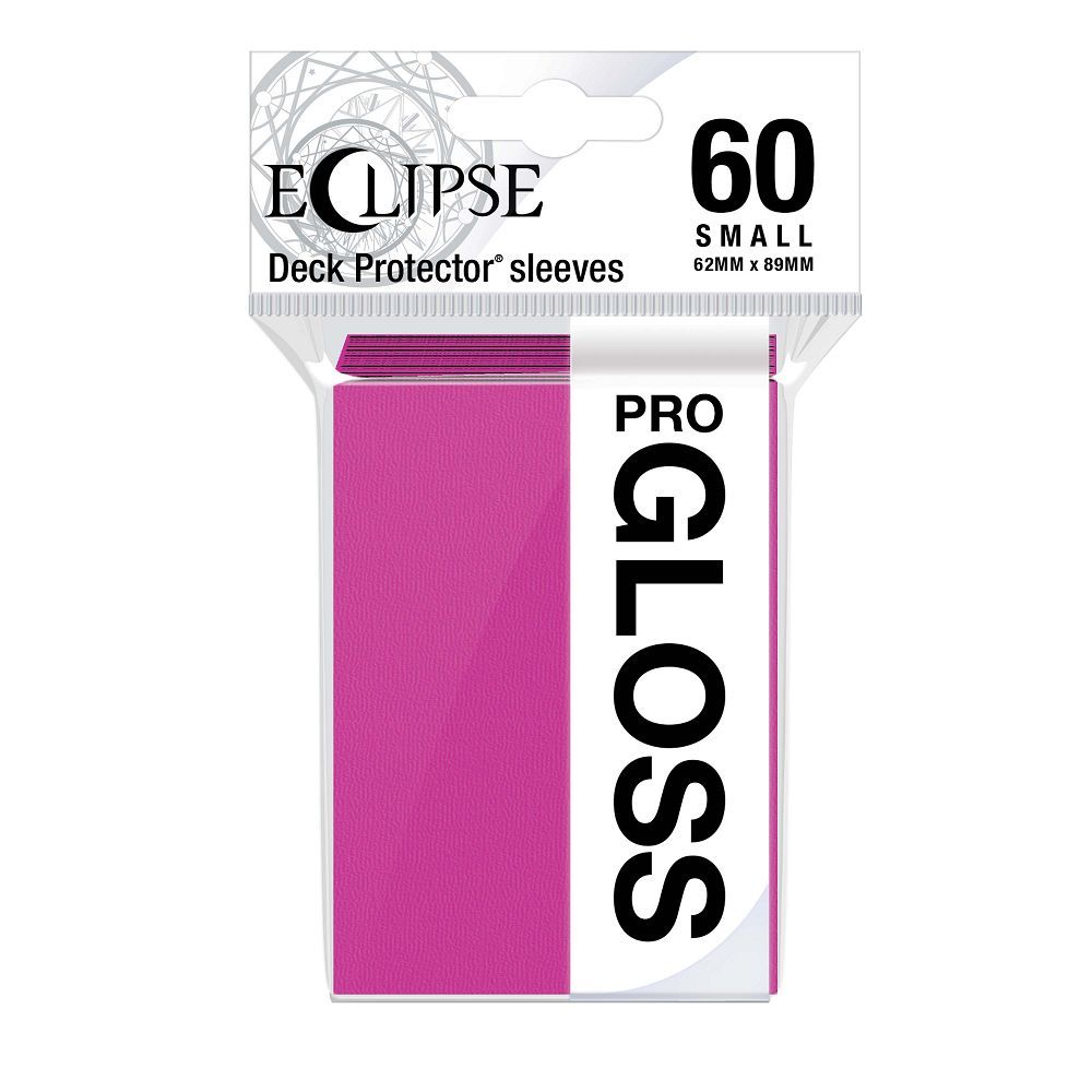Ultra Pro Eclipse 60ct Small Size Gloss Sleeves Hot Pink (15633) Supplies Ultra Pro   