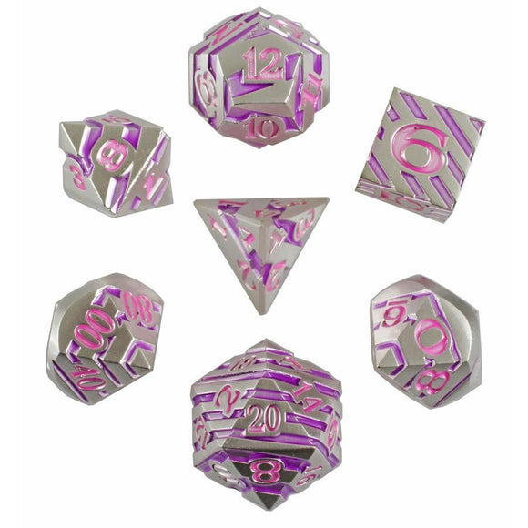 Unicorn Horn Set of 7 Metal Dice  Forged Dice Co   
