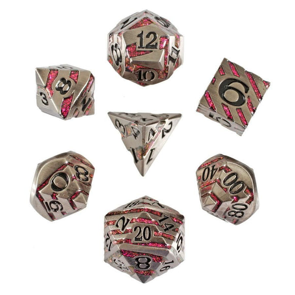 Molten Ore Set of 7 Metal Dice  Forged Dice Co   