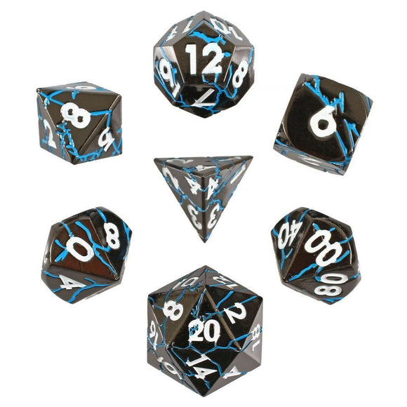 Tempest Magus Set of 7 Metal Dice  Forged Dice Co   