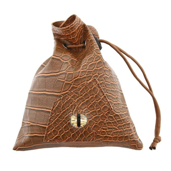 Brown Forged Dice Co Dragon Eye Dice Bag  Forged Dice Co   