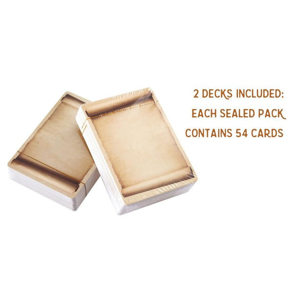 Blank Dry Erase Card Deck - Pack of 2 Decks of 54  Forged Dice Co   