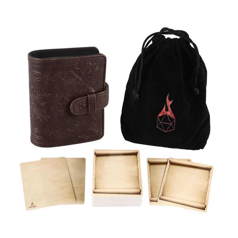Brown Book of Incantations Spell Card Book (Dice Edition) Supplies Forged Dice Co