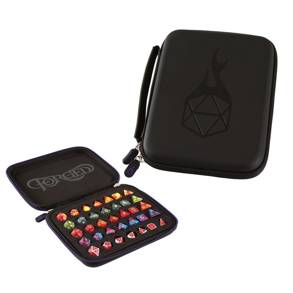 Purple Forged Zip-Close Dice Box, Dice Tray, & Storage Case Dice Forged Dice Co