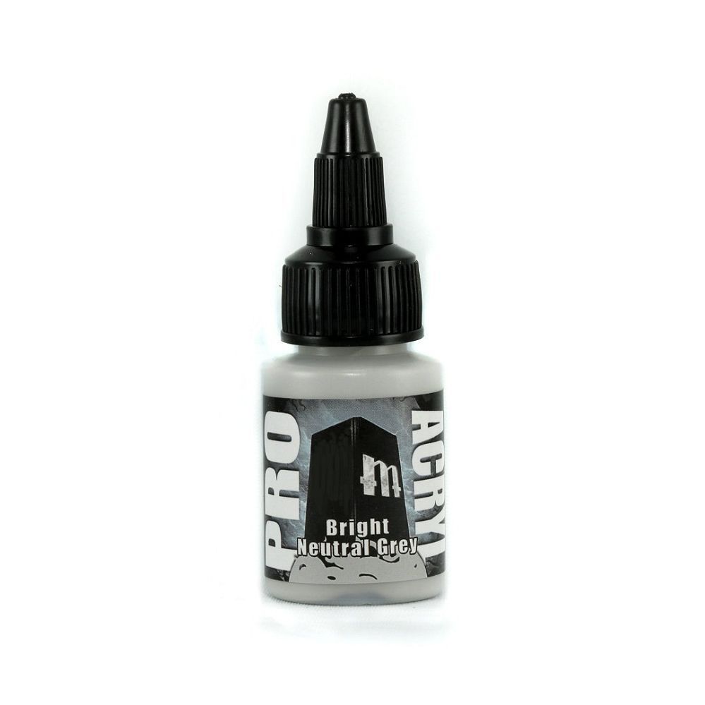 Pro Acryl Bright Neutral Grey Paints Monument Hobbies   