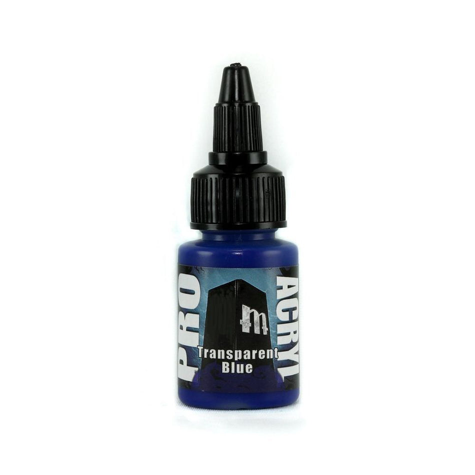 Pro Acryl Transparent Blue Paints Monument Hobbies   