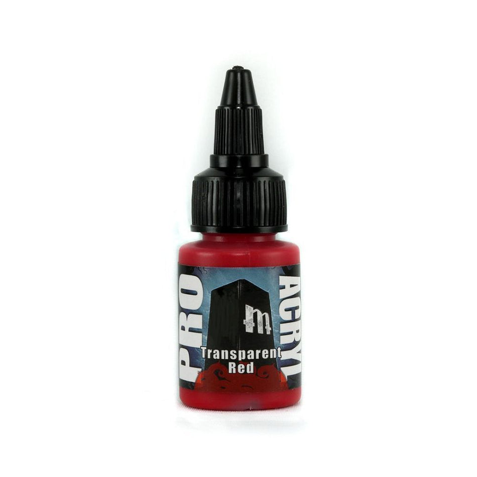 Pro Acryl Transparent Red Paints Monument Hobbies   