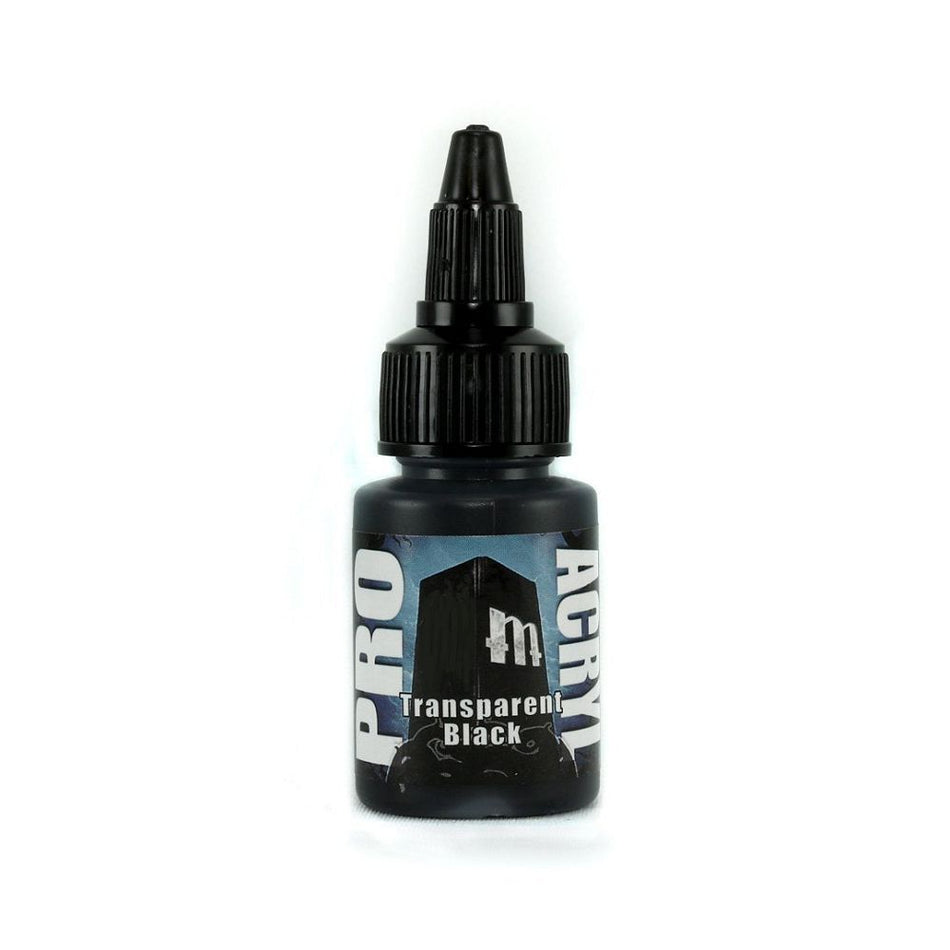Pro Acryl Transparent Black Paints Monument Hobbies   