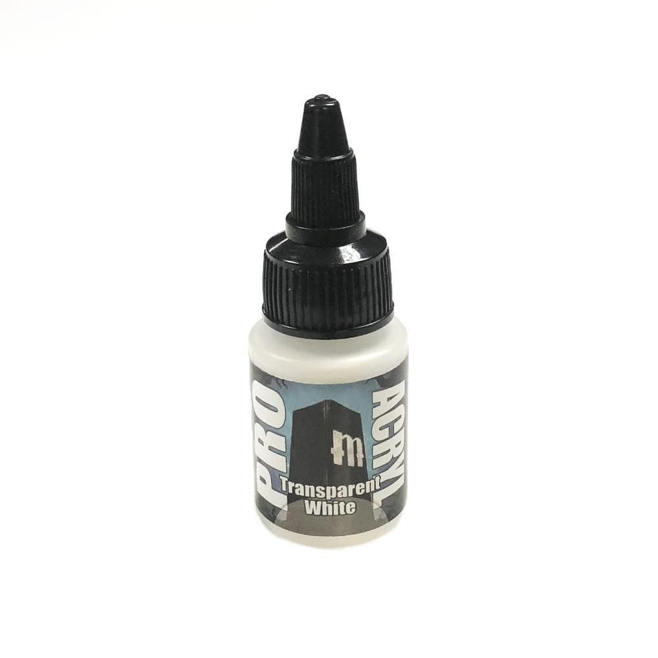 Pro Acryl Transparent White Paints Monument Hobbies   