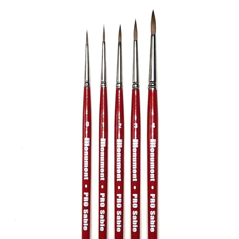 Monument Hobbies PRO Sable Brush Set Paints Monument Hobbies PRO Sable Brush Set  