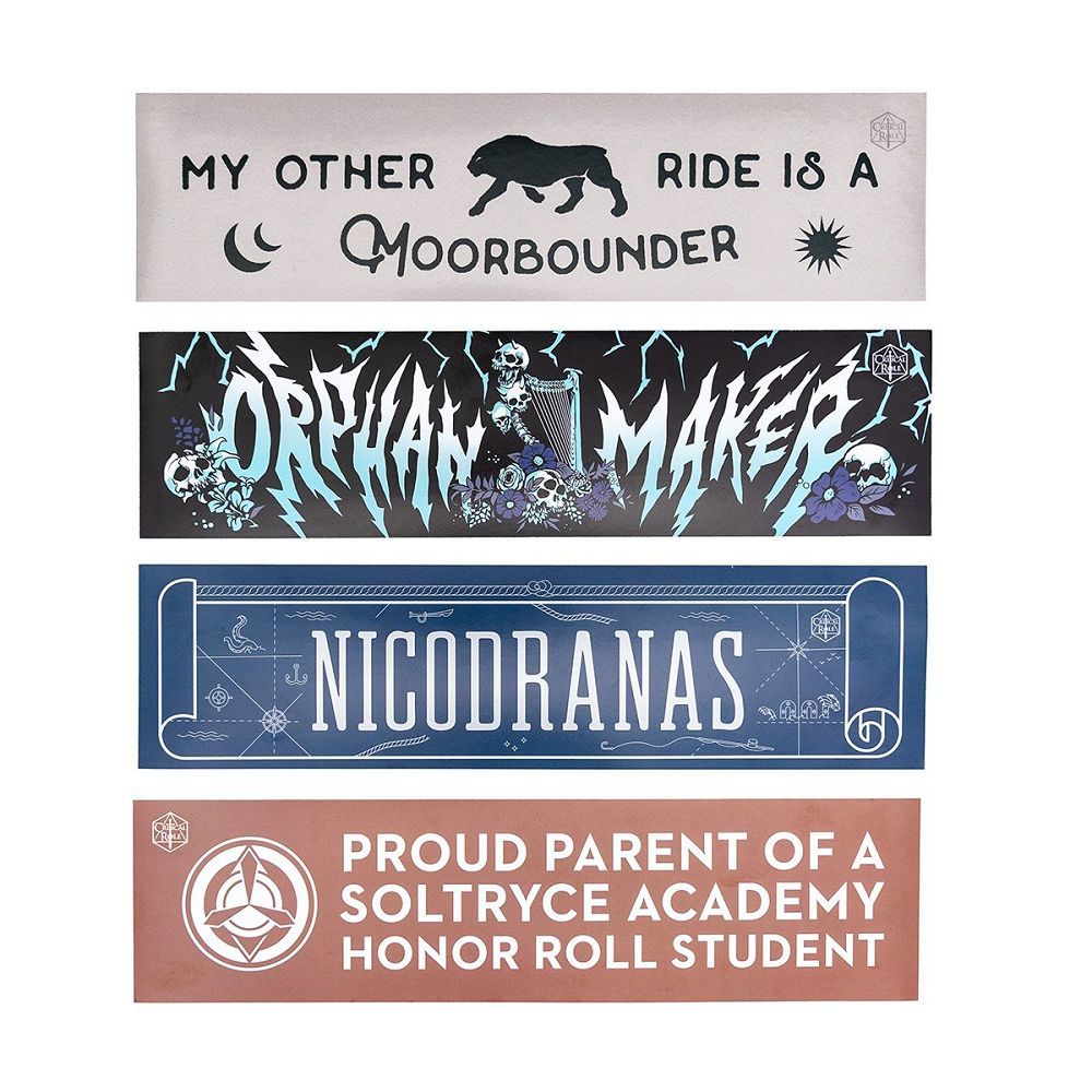 Critical Role Mighty Nein Bumper Sticker 4-pack  Darrington Press   