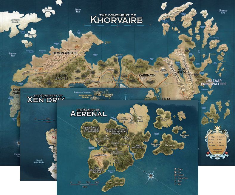 D&D Eberron Khorvaire Maps RPG Maps Gale Force Nine   