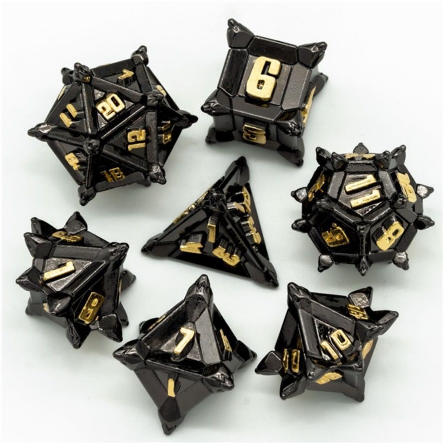 Foam Brain Games Medieval Flail 7ct Metal Dice Dice Foam Brain Games
