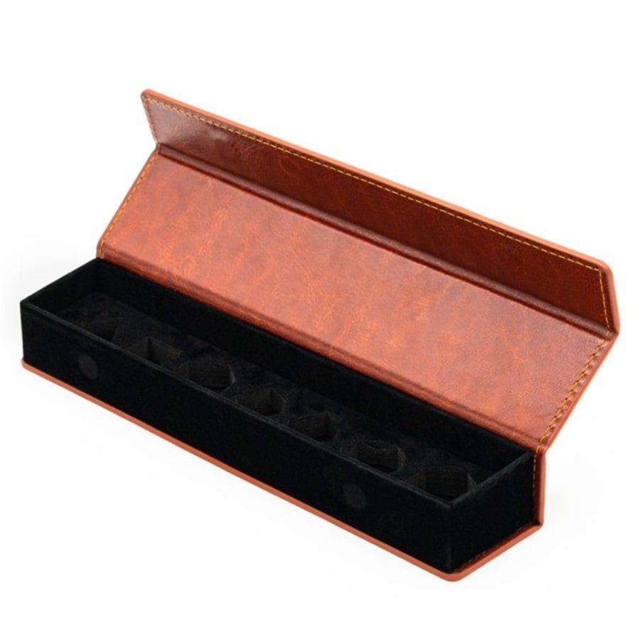 Foam Brain Games Magnetic Leatherette Dice Vault Brown  Foam Brain Games   