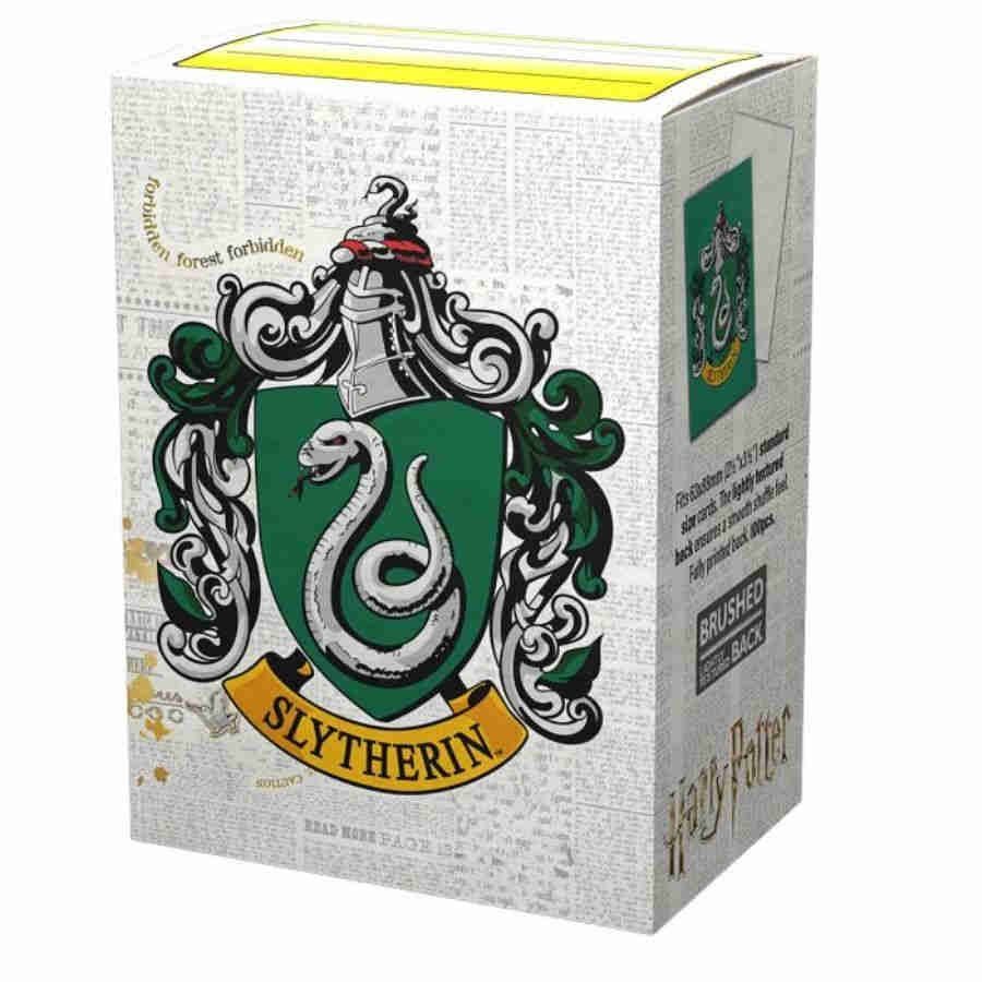 Dragon Shield 100ct Standard Size Brushed Art Sleeves Harry Potter Slytherin (16028) Supplies Arcane Tinmen   