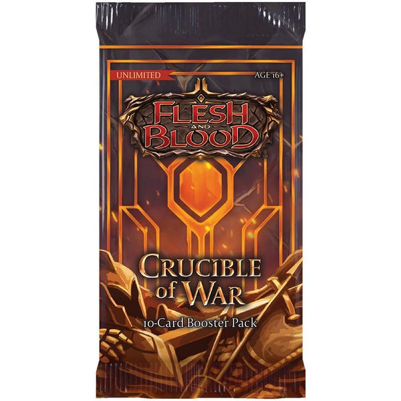 Flesh & Blood Crucible of War Unlimited Booster Pack  Common Ground Games   