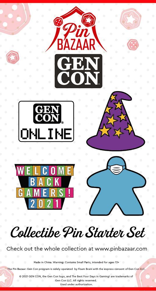 Pin Bazaar: Gen Con 21 Starter Clothing & Accessories Foam Brain Games