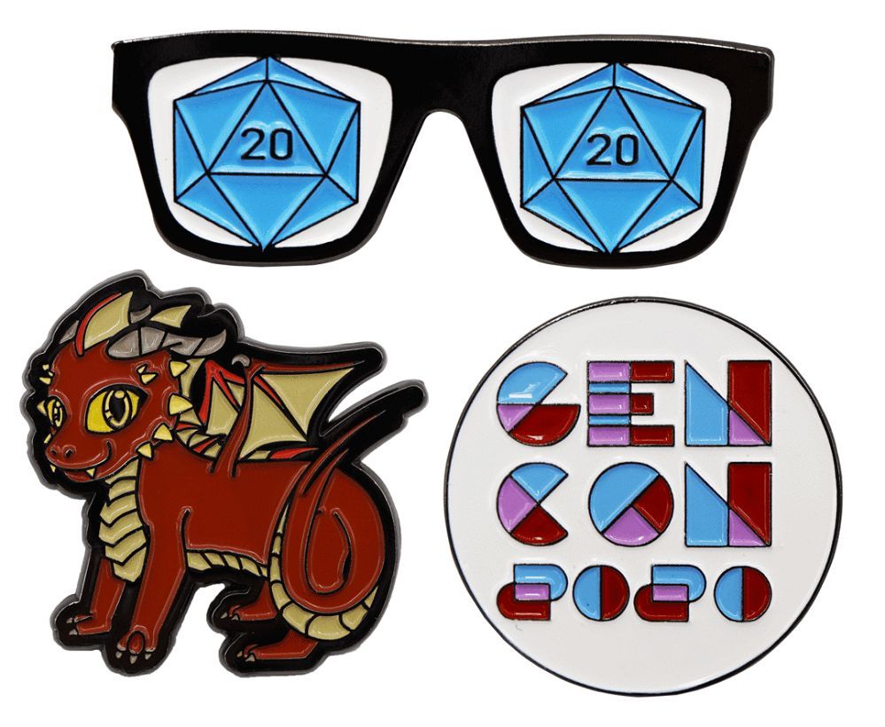 Pin Bazaar: Gen Con 20 Starter Clothing & Accessories Foam Brain Games