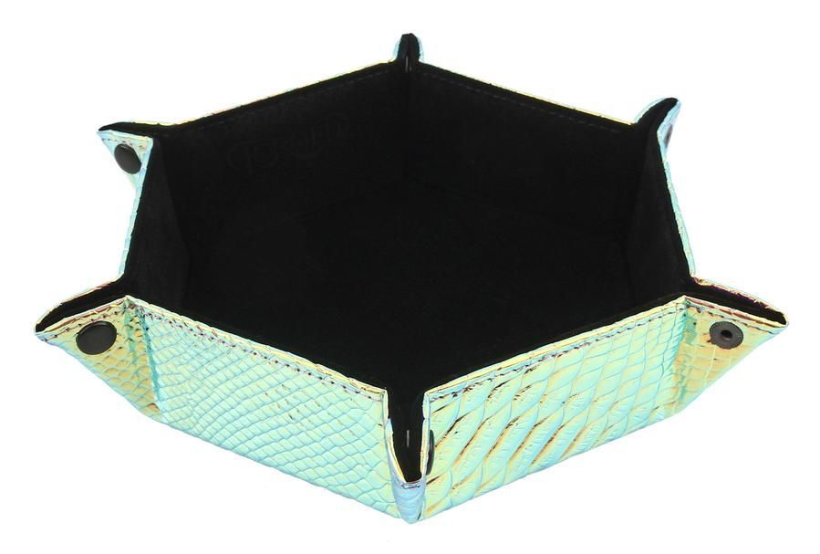 Gold Hex Folding DS Dice Tray  Forged Dice Co   
