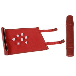Red Scroll Dice Tray & Holder  Forged Dice Co   