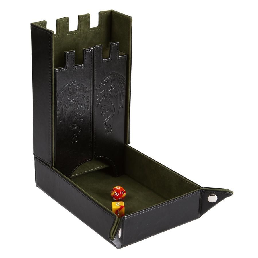 Green Forged Draco Dice Tower Supplies Forged Dice Co