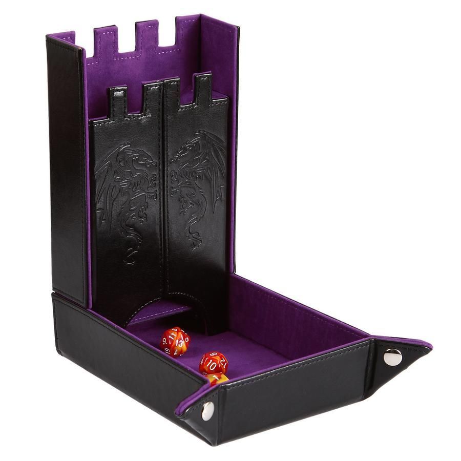 Purple Forged Draco Dice Tower Supplies Forged Dice Co