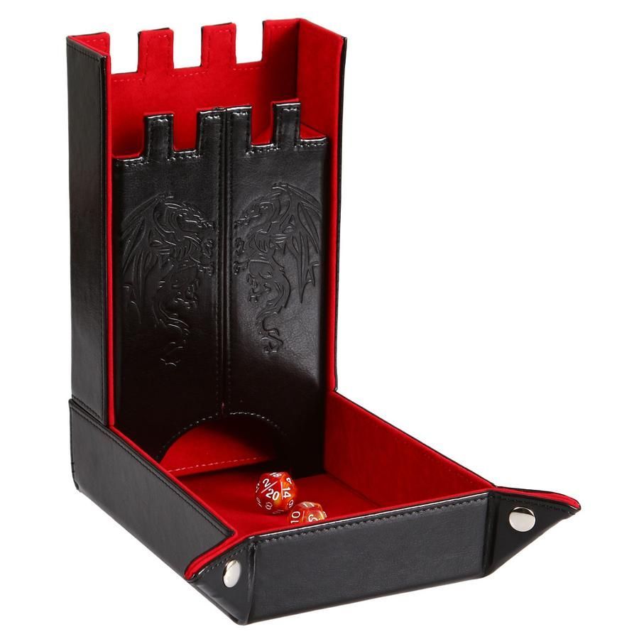 Red Forged Draco Dice Tower Supplies Forged Dice Co