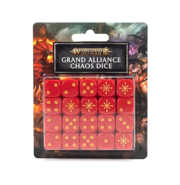 Age of Sigmar Grand Alliance Chaos Dice Set  Games Workshop   