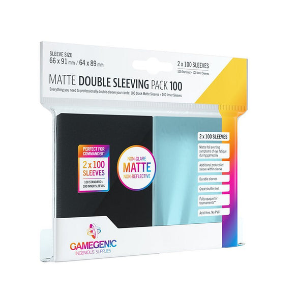 Gamegenic Matte Double Sleeving Pack (10110)  Asmodee 10110 DP: Matte Dbl Sleeving Pk  