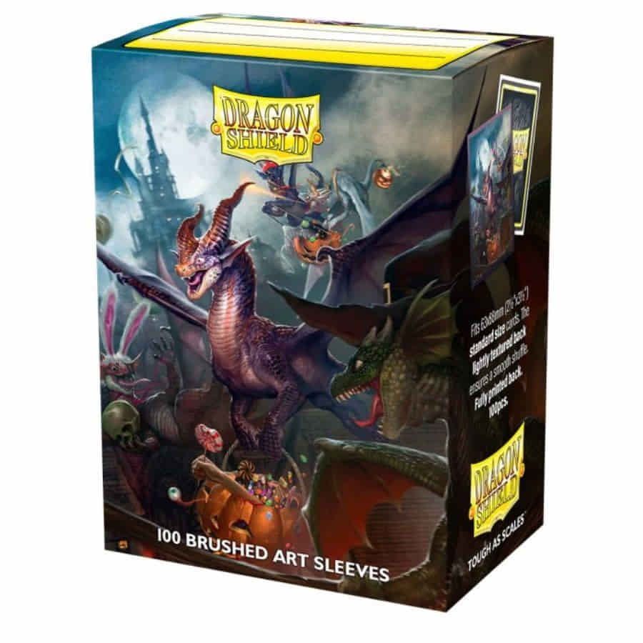 Dragon Shield Brushed Art Sleeves Halloween Dragon Standard Size 100ct (12065) Supplies Arcane Tinmen   