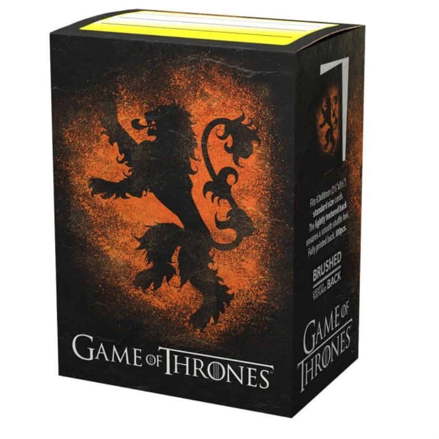 Dragon Shield Brushed Art Sleeves Game of Thrones House Lannister Standard Size 100ct (16030) Supplies Arcane Tinmen   