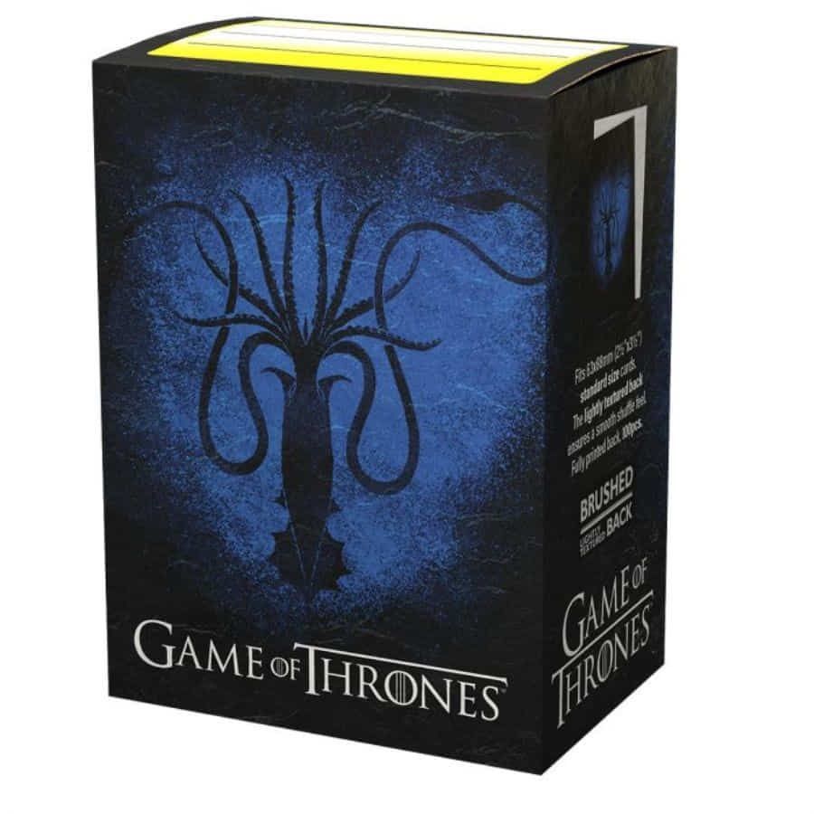 Dragon Shield Brushed Art Sleeves Game of Thrones House Greyjoy Standard Size 100ct (16032) Supplies Arcane Tinmen   