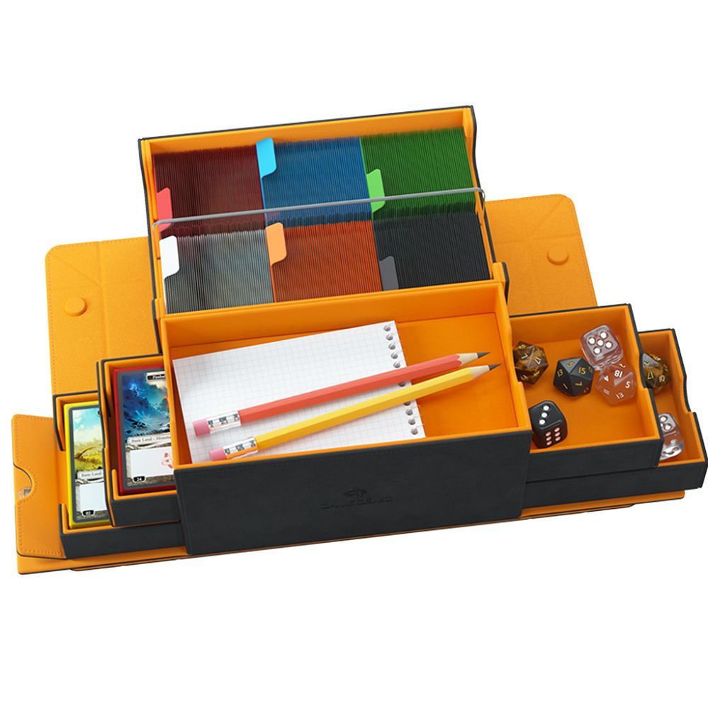 Gamegenic The Games' Lair 600+ Deck Box - Black/Orange (20089)  Gamegenic   