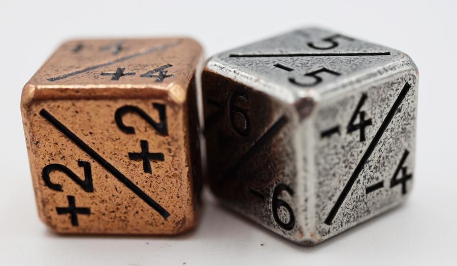 Foam Brain Games +1/-1 Metal Mixed Counter Dice  Foam Brain Games   
