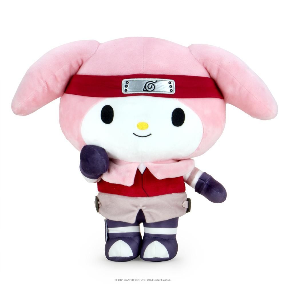 Plush Naruto x Hello Kitty 13" Sakura Plushes Kidrobot   