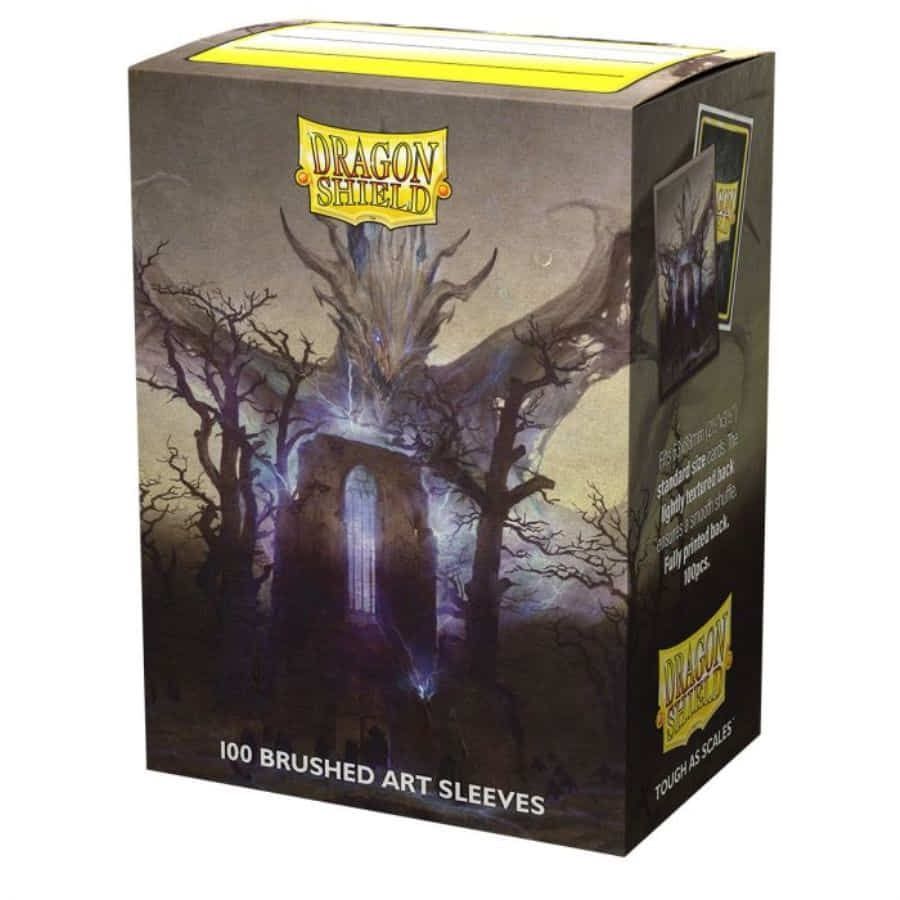 Dragon Shield 100ct Standard Size Brushed Art Sleeves Abbey in the Oak Wood Supplies Arcane Tinmen   