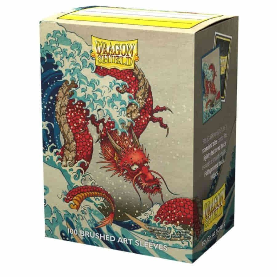 Dragon Shield 100ct Standard Size Brushed Art Sleeves Great Wave Supplies Arcane Tinmen   