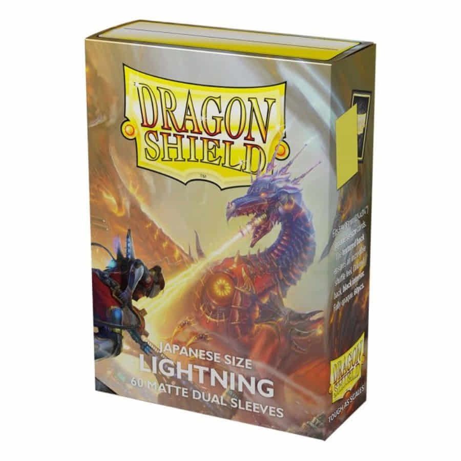 Dragon Shield 60ct Japanese Size Matte Dual Sleeves Lightning Supplies Arcane Tinmen   