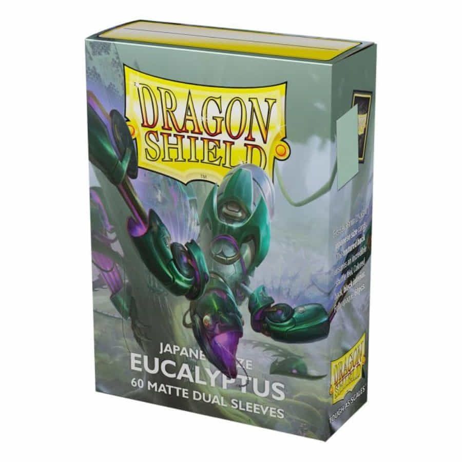 Dragon Shield 60ct Japanese Size Matte Dual Sleeves Eucalyptus Supplies Arcane Tinmen   