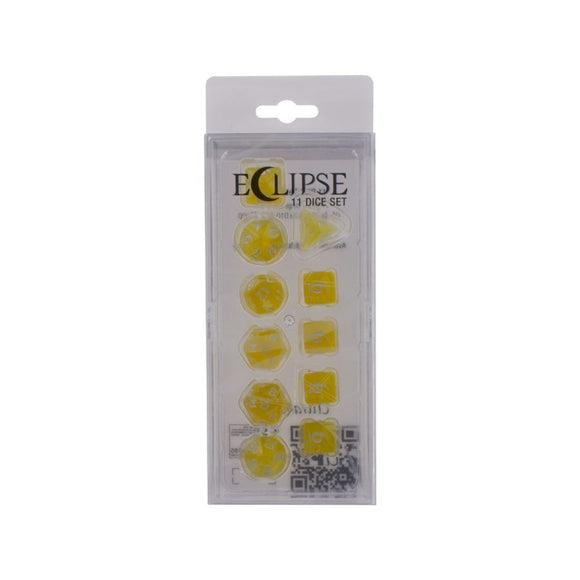 Ultra Pro Eclipse 11ct Dice Set Lemon Yellow (15568) Dice Ultra Pro   
