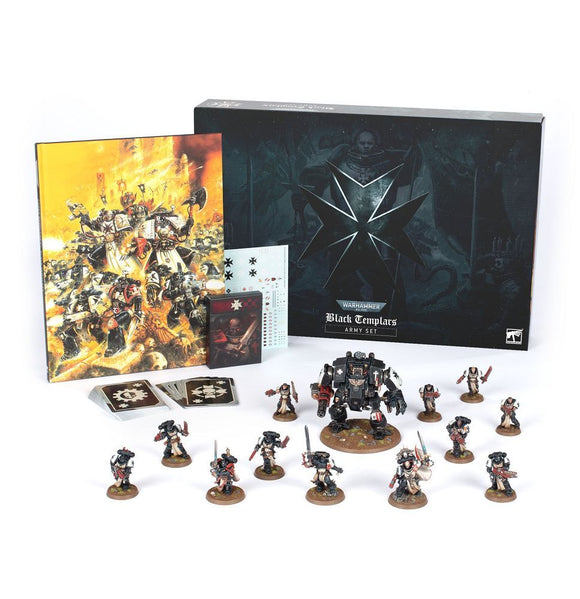 Warhammer 40K Black Templars Army Set Miniatures Games Workshop   