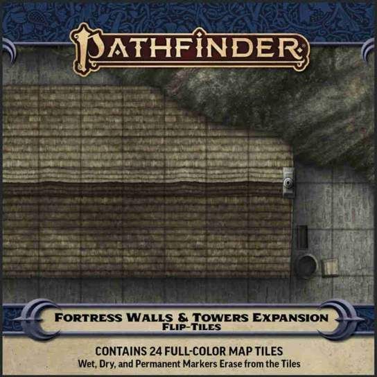 Pathfinder 2e Flip-Tiles Fortress Walls & Towers RPG Maps Paizo   