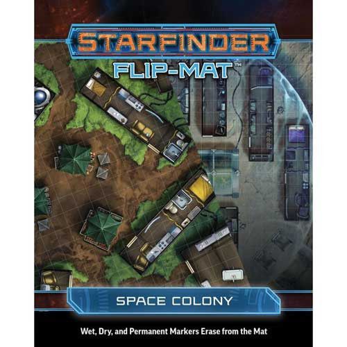 Starfinder Flip Mat Space Colony RPG Maps Paizo   