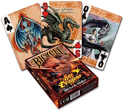 Playing Cards: Anne Stokes Age of Dragons Home page Bicycle   
