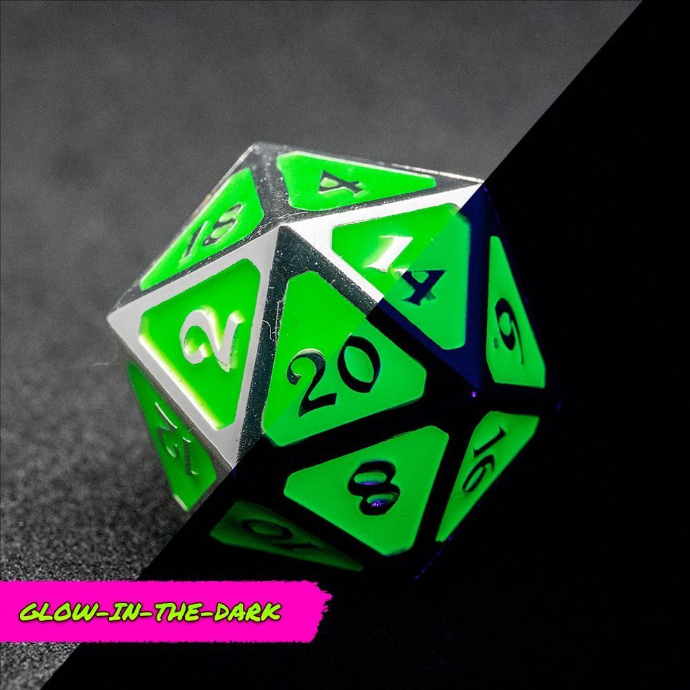 Dice Hard Dice Single MultiClass Dire D20 AfterDark Mythica Neon Rave Dice Die Hard Dice