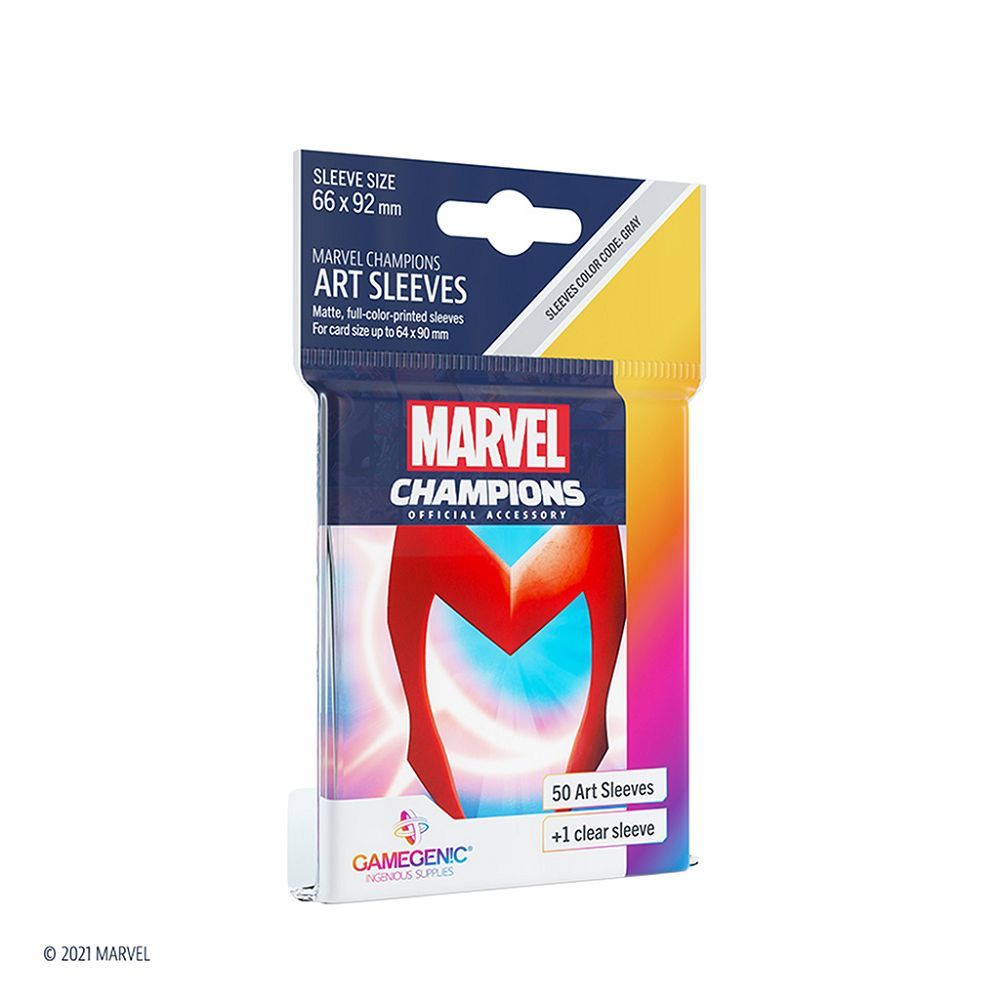 Gamegenic 50ct Standard Size Card Sleeves Marvel Champions Scarlet Witch (15007) Supplies Gamegenic   