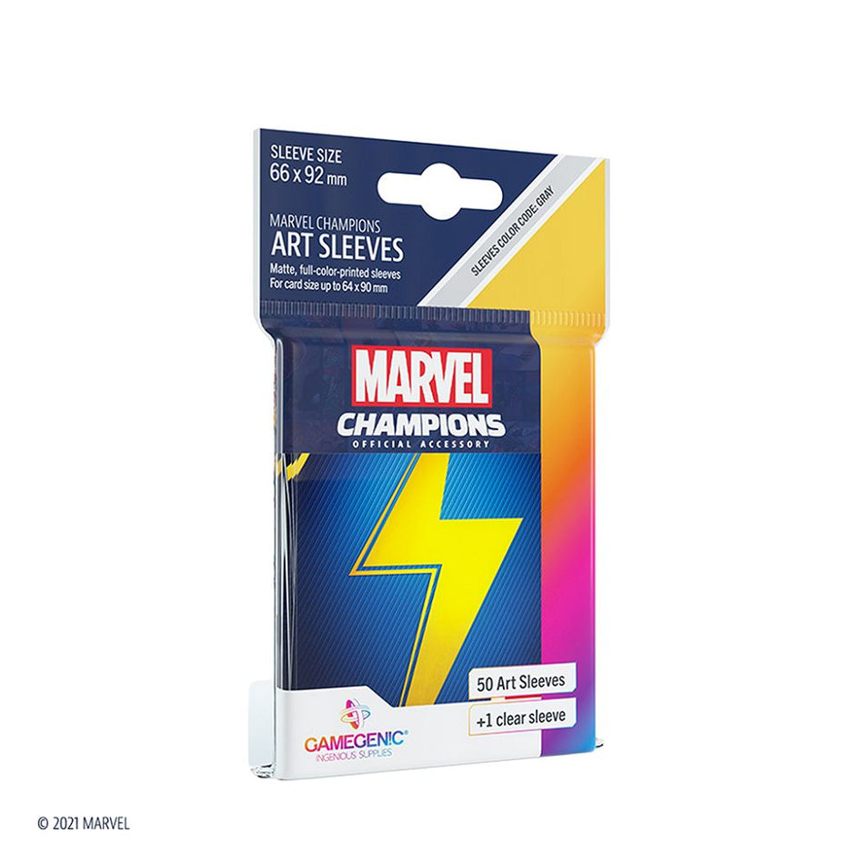 Gamegenic 50ct Standard Size Card Sleeves Marvel Champions Ms. Marvel (15009) Supplies Gamegenic   