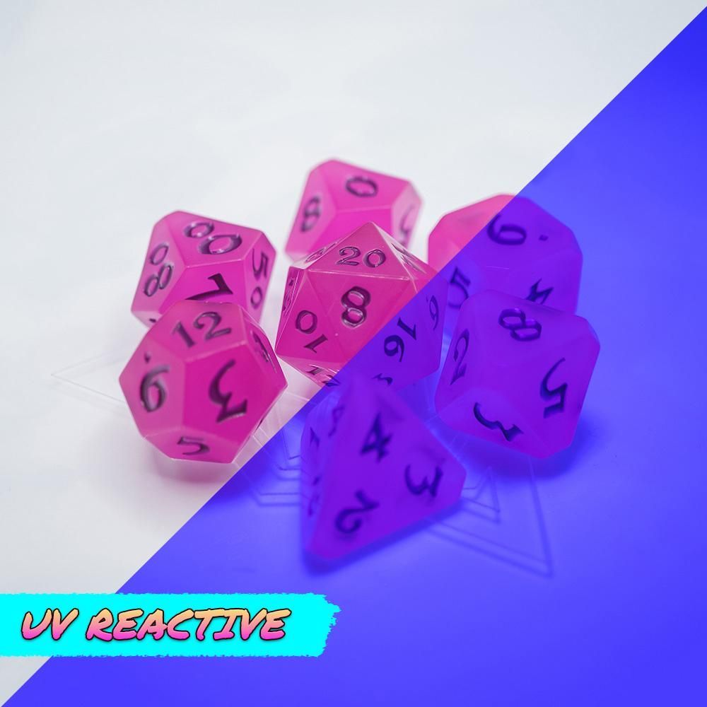 Dice Hard Dice 7ct Polyhedral Dice Set AfterDark Avalore Radio Star Dice Die Hard Dice