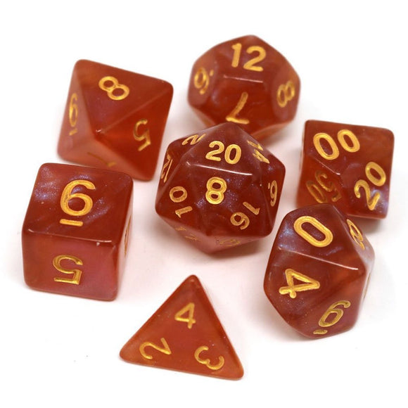 Dice Hard Dice 7ct Polyhedral Dice Set Autumn Equinox Dice Die Hard Dice   